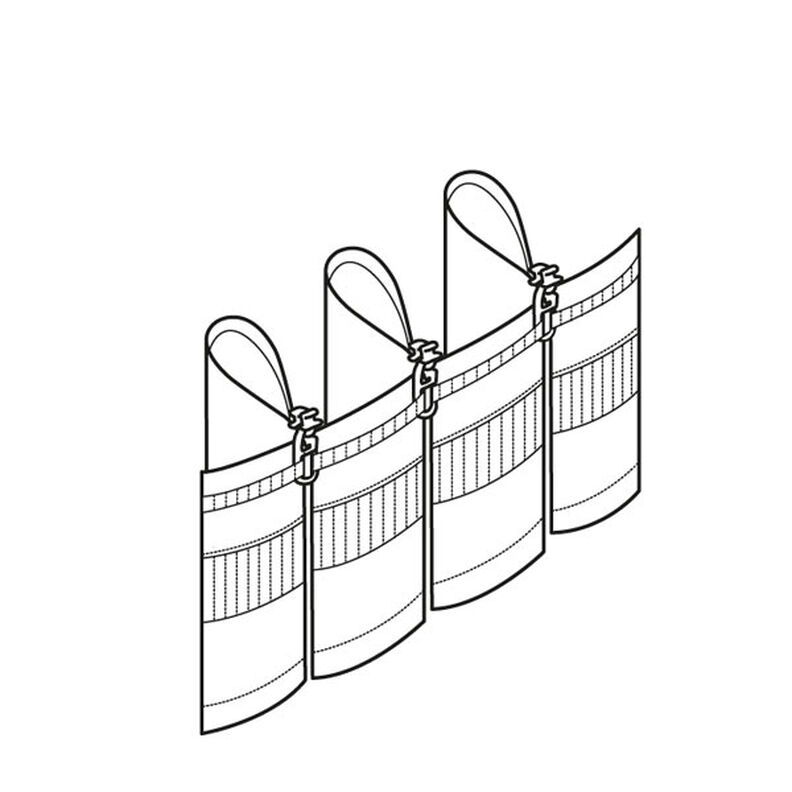 Foldebånd 1x, 90 mm – transparent | Gerster,  image number 6