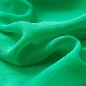 Crêpe Chiffon Ensfarvet – smaragdgrøn, 