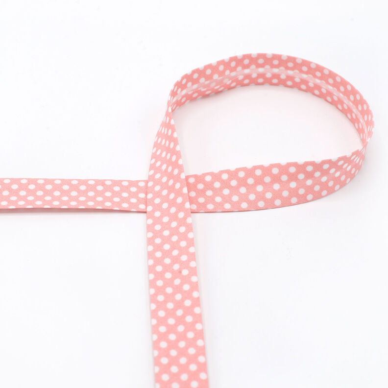 Skråbånd Prikker [18 mm] – lys rosa,  image number 2