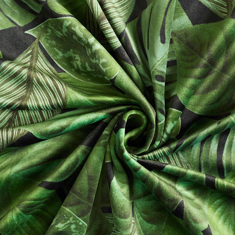 Dekorationsfløjl Premium Planter krat – grøn,  image number 4