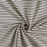 Bomuldsjersey smalle striber &ndash; creme/sort,  thumbnail number 3