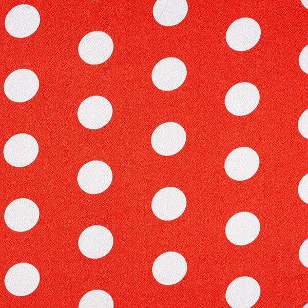 Polyestersatin store prikker – rød/hvid,  image number 1