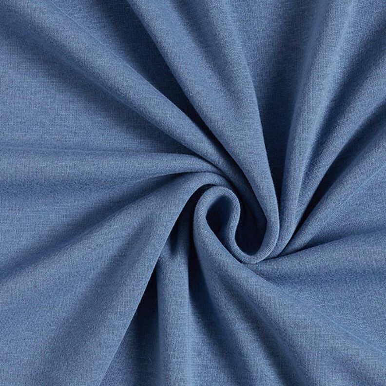 Alpefleece Hyggesweat Ensfarvet – jeansblå,  image number 1