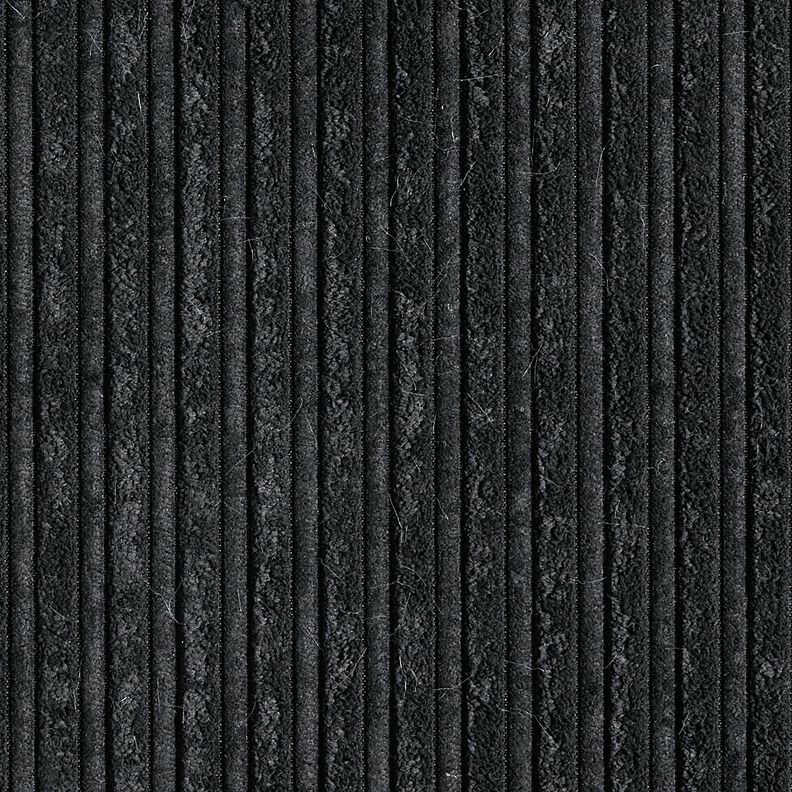 fløjl med kunstpelsbagside – sort,  image number 1