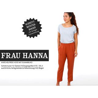 FRAU HANNA - afslappede bukser med elastik, Studio Schnittreif  | XS -  XXL, 