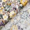 Bomuldspoplin romantiske blomster – lilla-grå/guld,  thumbnail number 4
