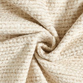 Polsterstof kulørt bouclé-look – lysebeige/cashew, 