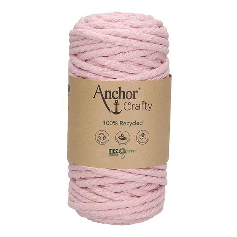 Anchor Crafty Macramé garn, genbrugsmateriale [5mm] – lys rosa,  image number 2