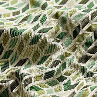 Jacquard Gobelin Zigzag – grøn | Reststykke 70cm, 