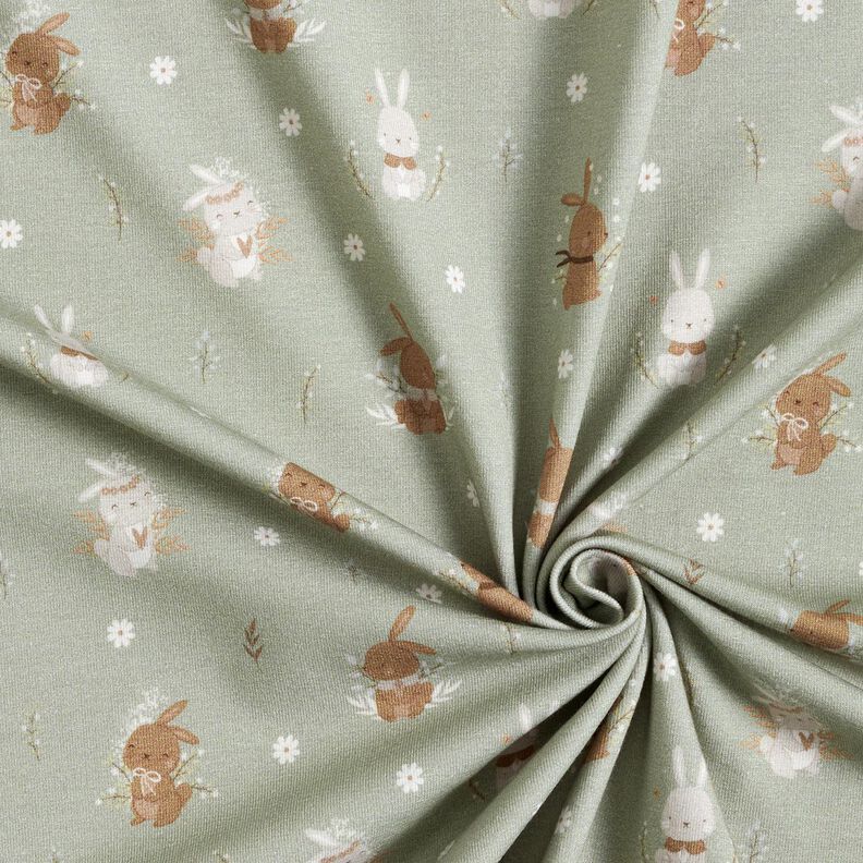 Bomuldsjersey søde harekillinger Digitaltryk – reed,  image number 3