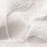Dekorationsstof Jacquard stor ginkgo – tågegrå/elfenben,  thumbnail number 5