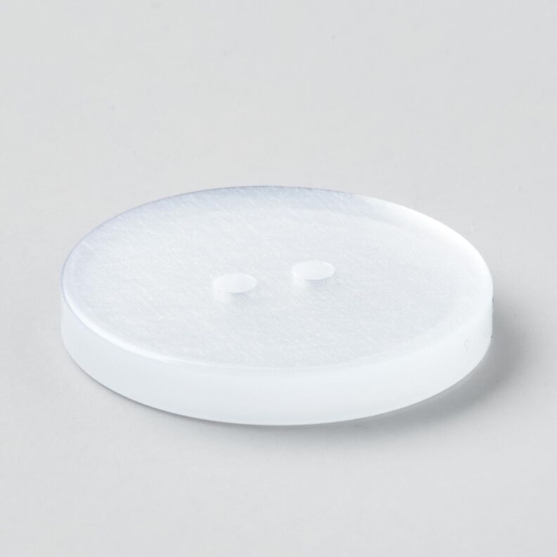 2-hulsknap blank [Ø 25 mm] – hvid,  image number 3