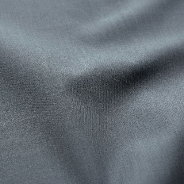 Poplin bomuldsblanding ensfarvet – skiffergrå,  image number 2
