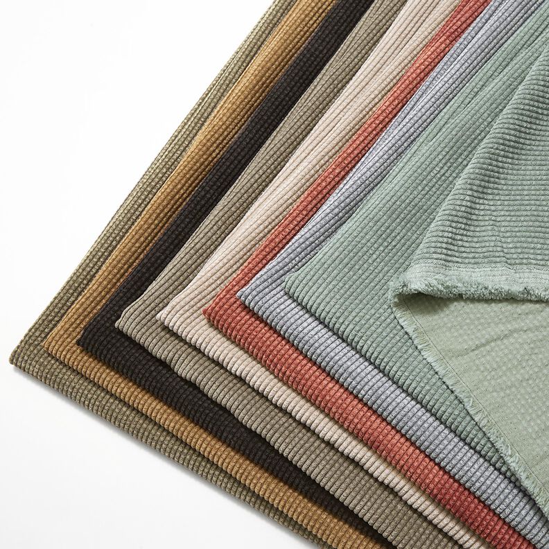 Bred cord Bubble Ensfarvet – mørk taupe,  image number 5