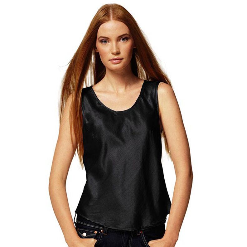 Stretch Satin – sort,  image number 4