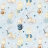 Dekorationsstof Bomuldskiper kanin i drømmeland Digitaltryk – babyblue/jeansblå,  thumbnail number 1