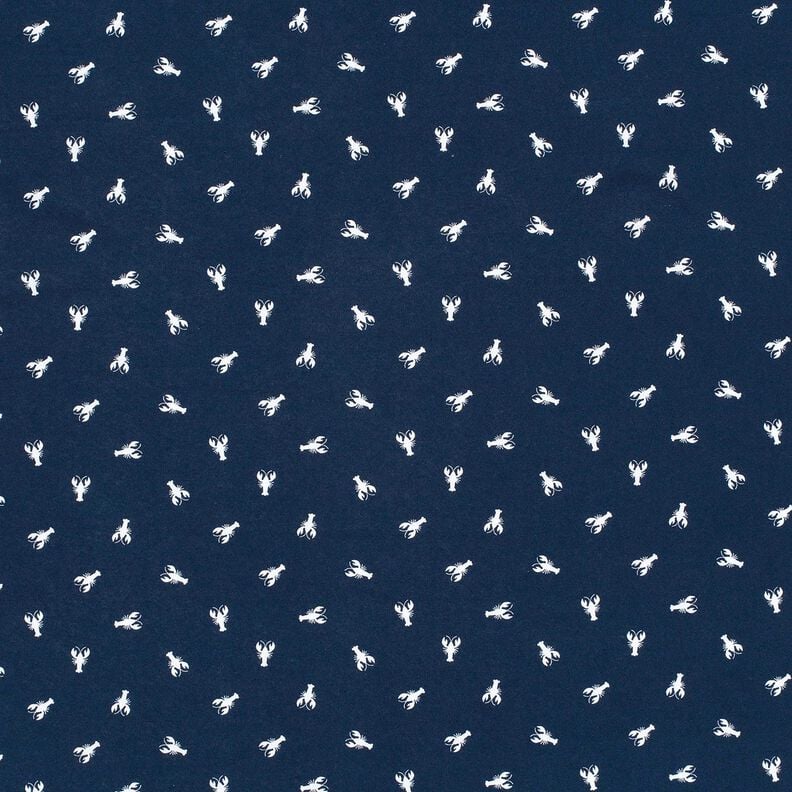 Bomuldsjersey hummerkrabbe – marineblå,  image number 1