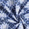Dekorationsstof Canvas batikcirkler – indigo/hvid,  thumbnail number 3