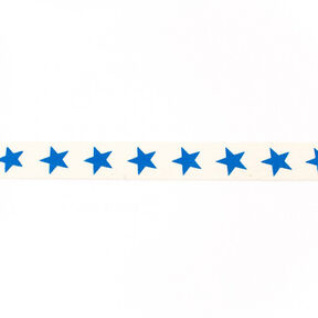 Vævet bånd Bomuld Stjerner – marineblå, 