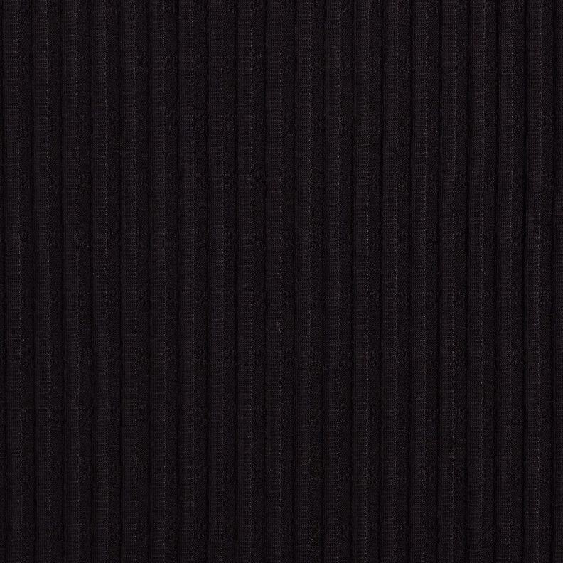 Rib-jersey strikkemønster – sort,  image number 1