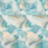 Viskosejersey marmor – aquablå,  thumbnail number 1
