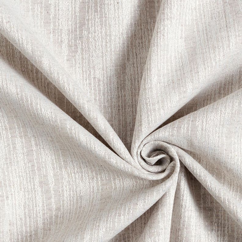 Dekorationsstof Jacquard abstrakt stof genanvendt – tågegrå,  image number 3