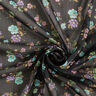 crêpe chiffon dobby og blomster – sort/lyseblå,  thumbnail number 3