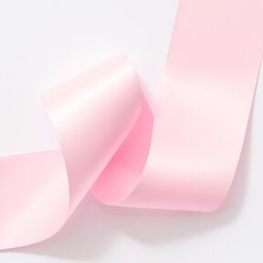 Satinbånd [50 mm] – lys rosa, 