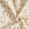 Musselin/Dobbelt-Crincle stof Små blomster – uldhvid,  thumbnail number 4