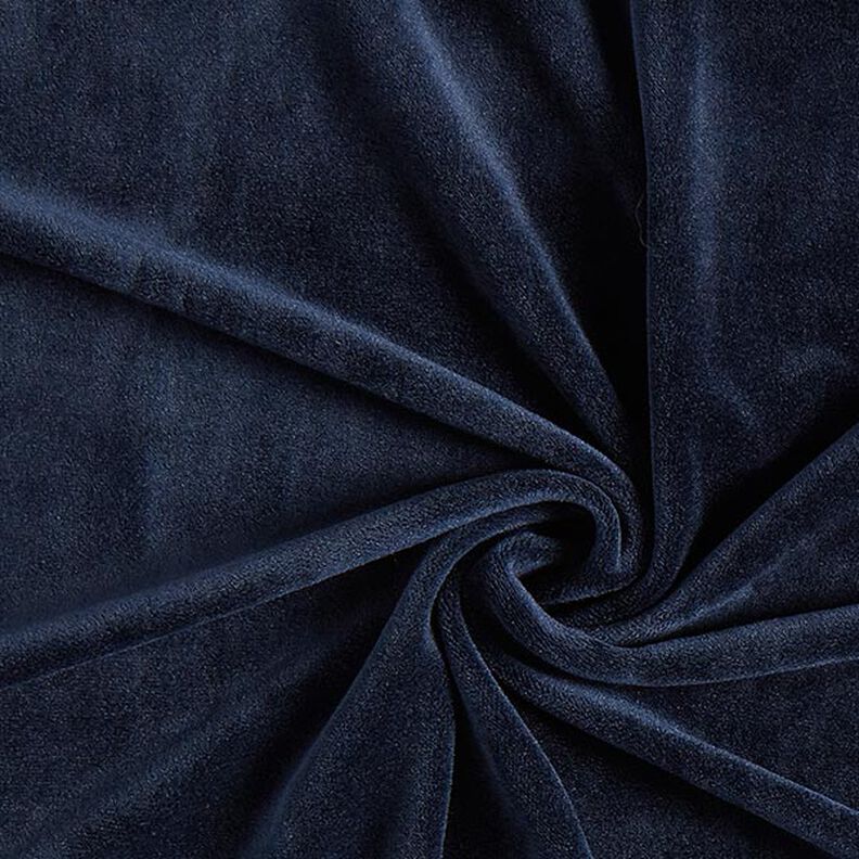 Strækfløjl Nicki – marineblå,  image number 1