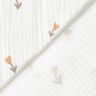 Musselin/Dobbelt-Crincle stof Blomster – elfenben,  thumbnail number 4