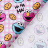 Bomuldspoplin Licensstof Cookie Monster og Elmo | Sesame Workshop – uldhvid/rosa,  thumbnail number 4