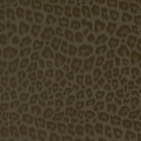 Belagt buksestof, børstet leopardprint – kaki, 