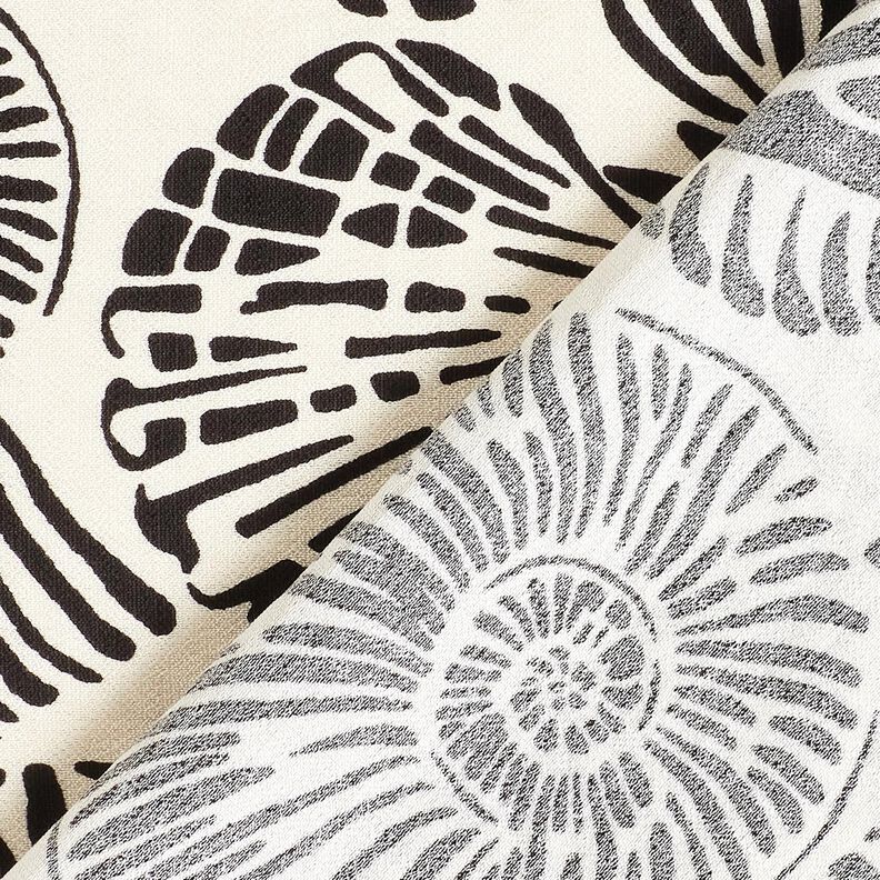 <h2>Viskosestof Air Flow Muslingeskaller, uldhvid/sort &ndash; V&aelig;vet og digitaltrykt</h2>,  image number 4