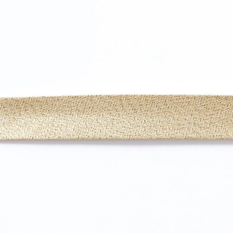 Skråbånd Metallisk [20 mm] – gold metallic,  image number 2