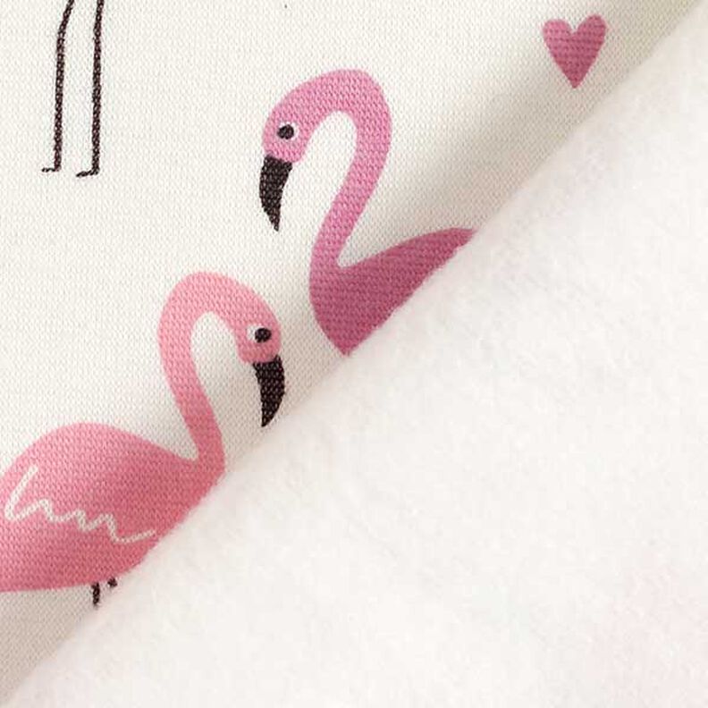 Alpefleece forelskede flamingoer – uldhvid,  image number 5