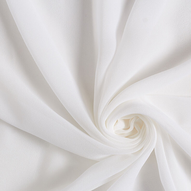 Silkechiffon – hvid,  image number 1