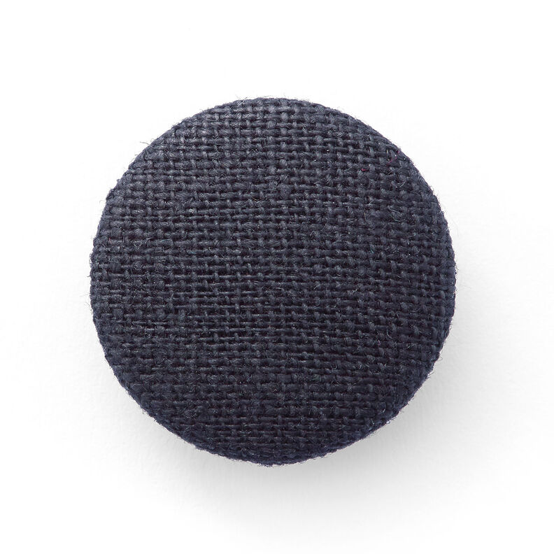 Betrukket knap, Lærred medium – natblå,  image number 1