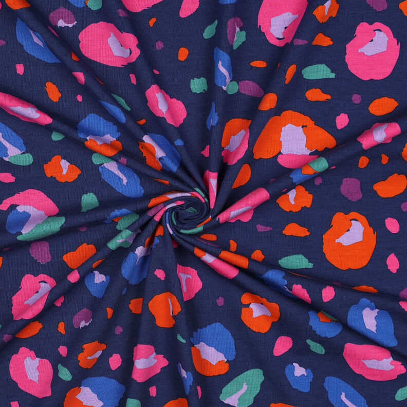 GOTS Bomuldsjersey Animal | Nerida Hansen – marineblå/orange,  image number 3