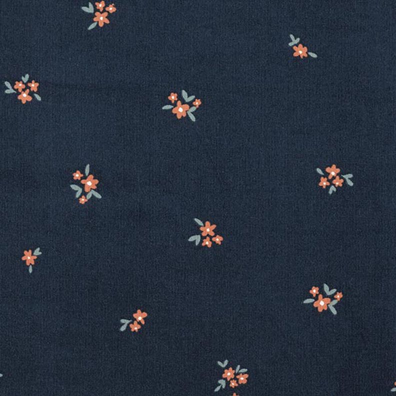 Babyfløjl dryssede blomster | by Poppy – marineblå,  image number 1