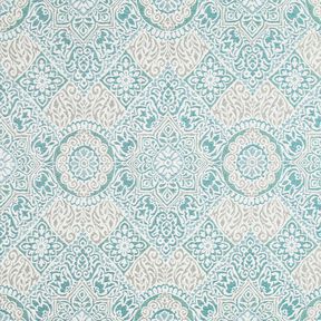 Dekorationsstof Jacquard elegante fliser – let benzin/lysebeige, 
