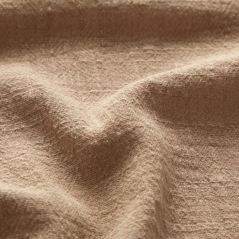 Bomuldsstof hørlook – sand,  image number 2