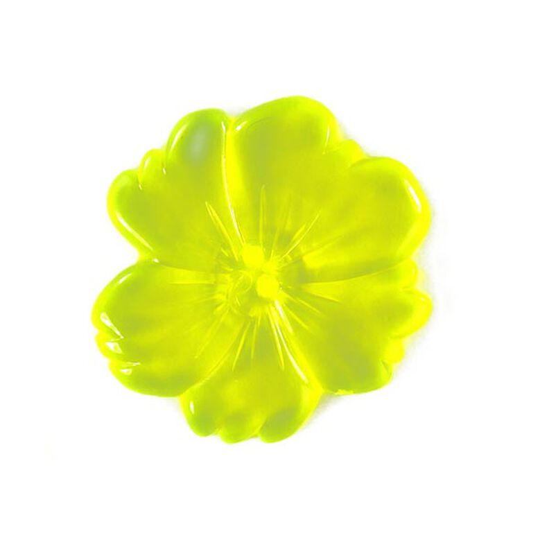 Kunststofknap, Neon Flower 2,  image number 1