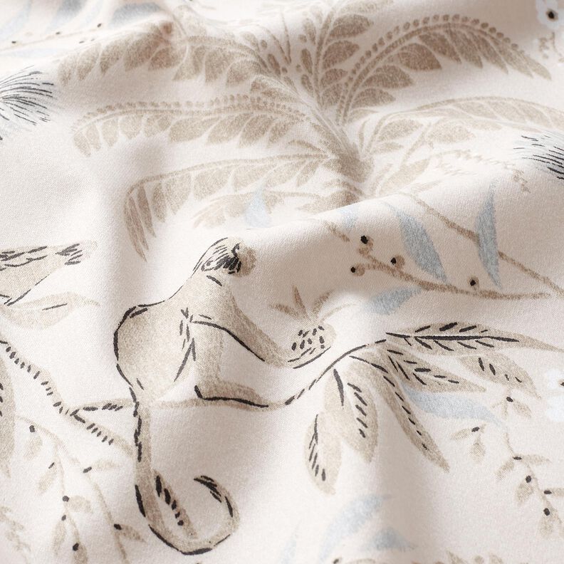 Dekorationsstof Bomuldssatin tropisk jungle &ndash; cashew,  image number 2