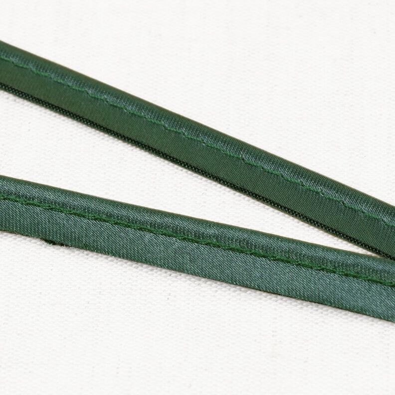 Satin Paspelbånd [10 mm] – grøn,  image number 1