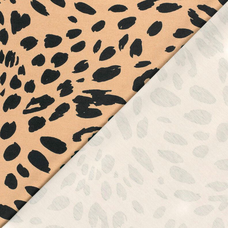 Romanit jersey leopardprint – mocca/sort,  image number 4