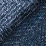 Frakkestof uldblanding zigzag – marineblå,  thumbnail number 4