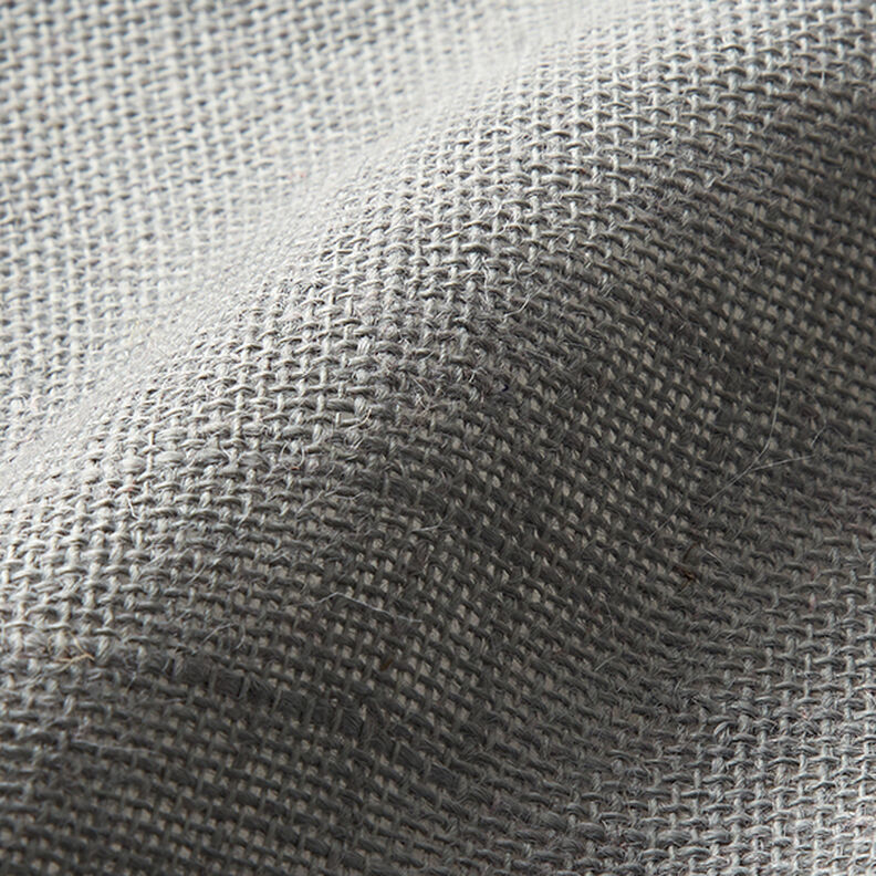 Dekorationsstof Jute Ensfarvet 150 cm – grå,  image number 3