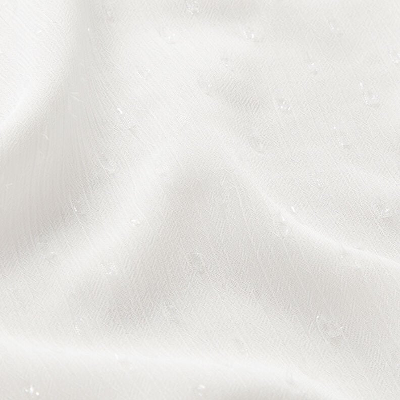 Chiffon prikker glitter – hvid,  image number 2
