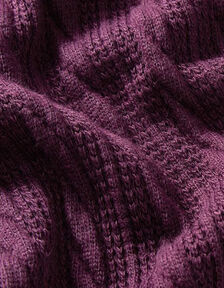 Strikstof i cremehvid med grå striber